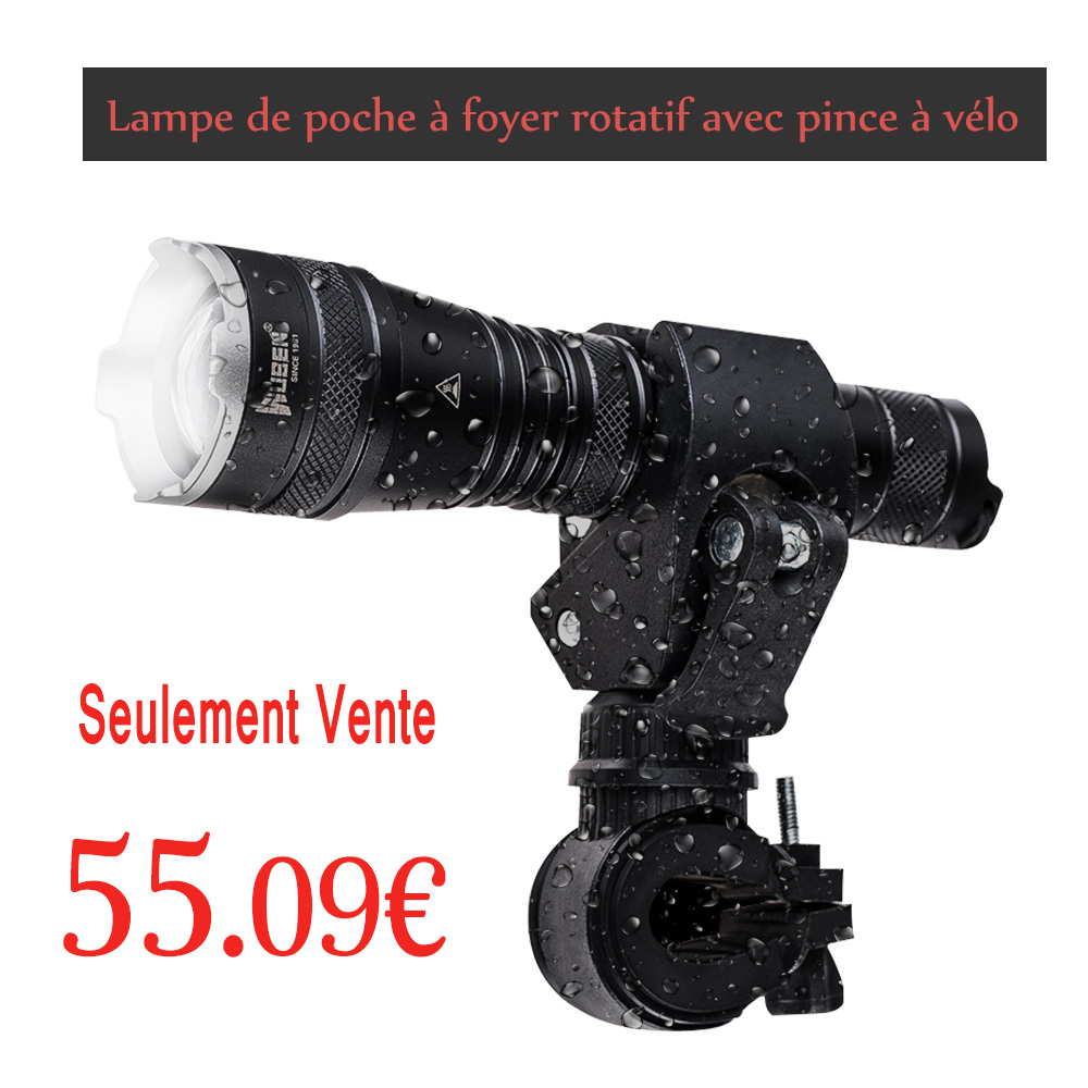 2018 Nouveau 1200 Lumens Focus Réglable Lampe de poche Zoomable 2018 Nouveau 1200 Lumens Focus Réglable Lampe de poche Zoomable