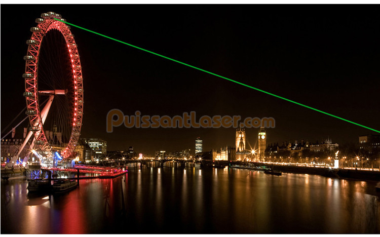 Laser Vert 100mw Lumineux Pour Le Ciel