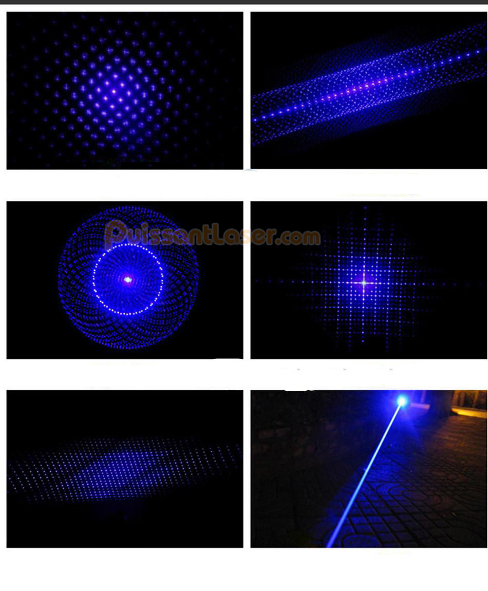 1000mW Stylo Laser Bleu Violet Puissant et Réglable