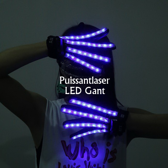 Gants colorés de LED Light Bar Club KTV Party Props Gants de danse