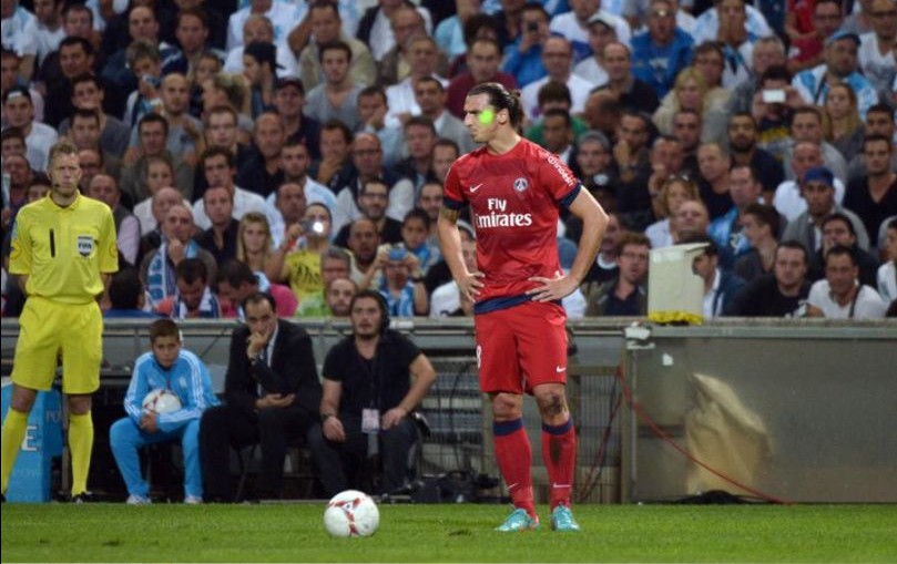 laser et football