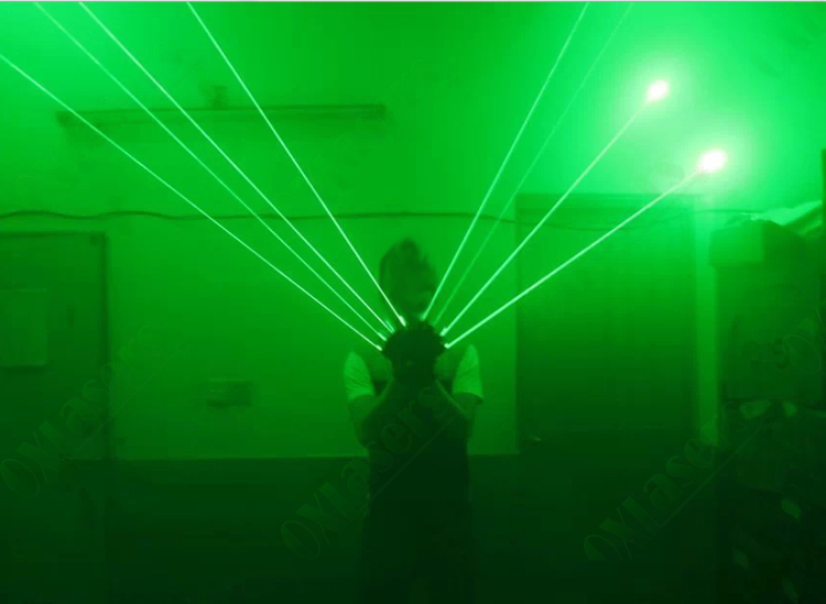 laser vert gants dj